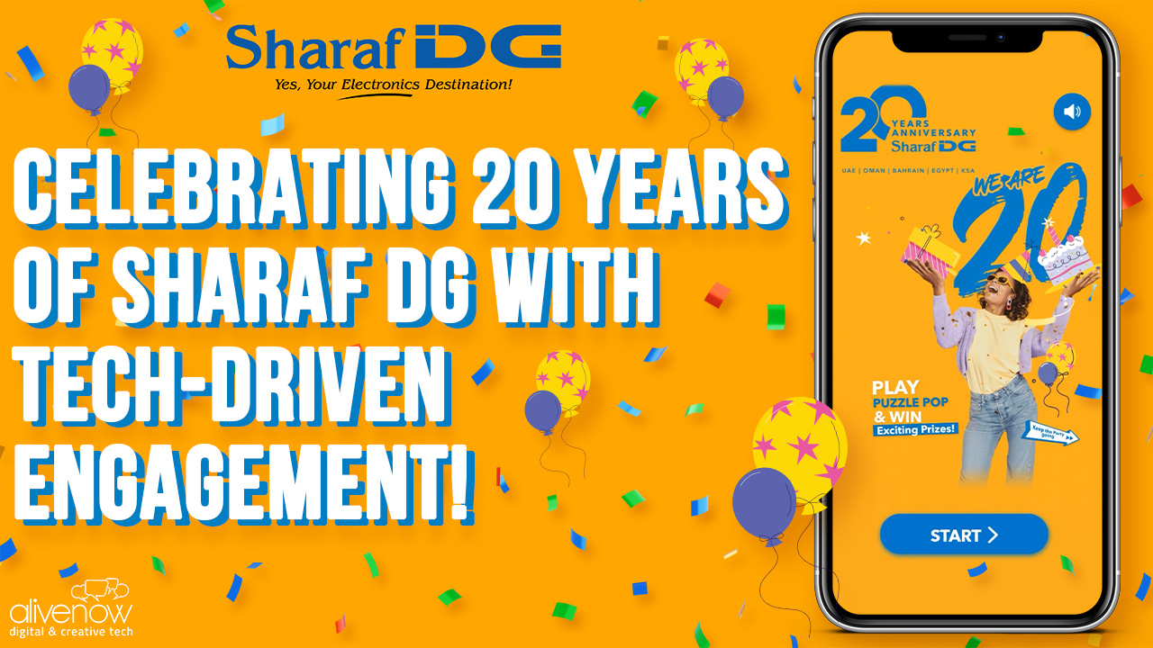 Celebrating 20 Years of Sharaf DG with a Playful Twist 🎉