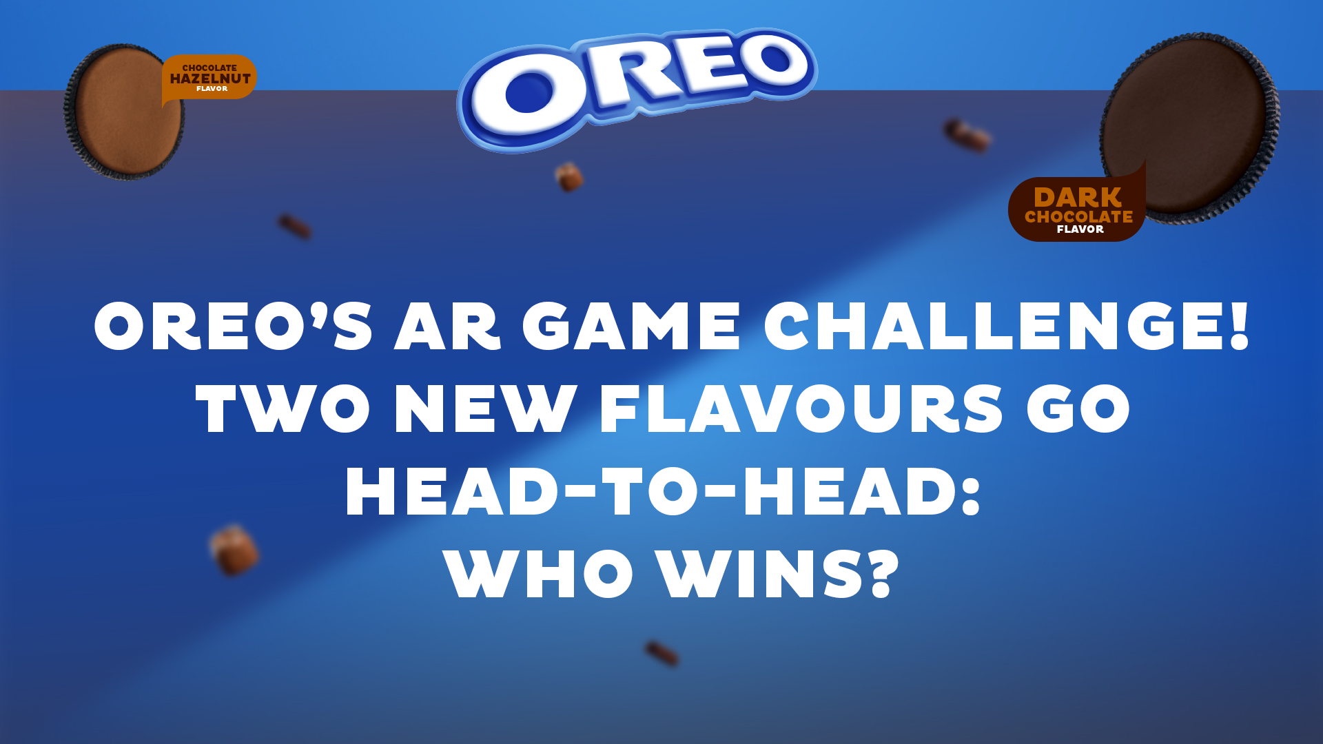 Oreo Hazelnut vs Dark Chocolate? Play the WebAR game to help decide which new Oreo flavour is the best!