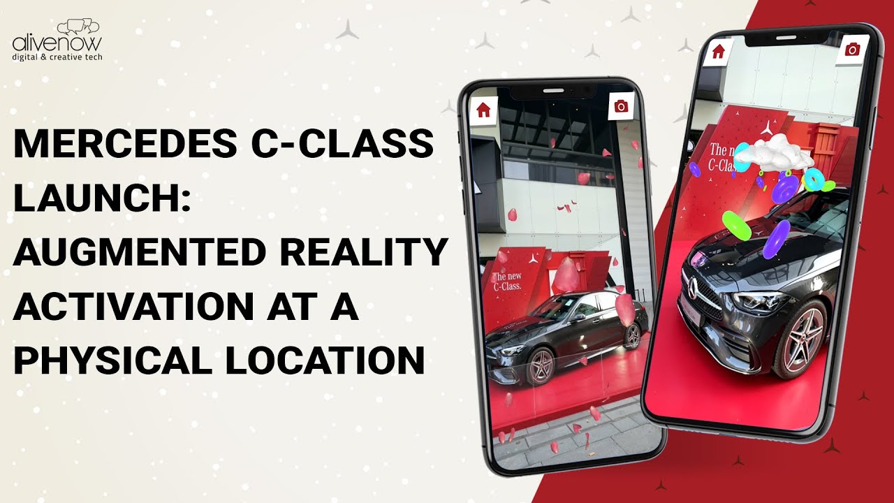 Step into Your Universe: The Mercedes-Benz C-Class Launch WebAR On-Ground Experience 
