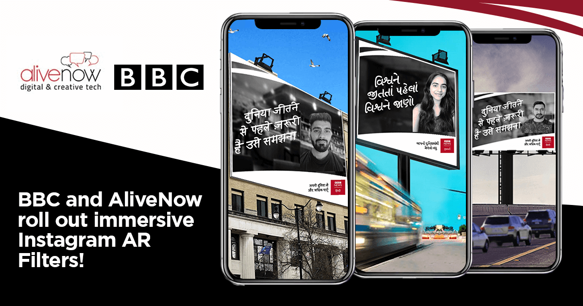 BBC News collaborates with AliveNow to launch Instagram AR filters across six Indian languages.